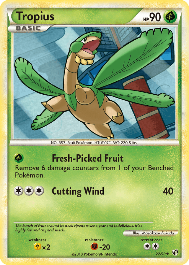 Carta Tropius 22/90 do set HS—Undaunted — Pokémon TCG | Bynx