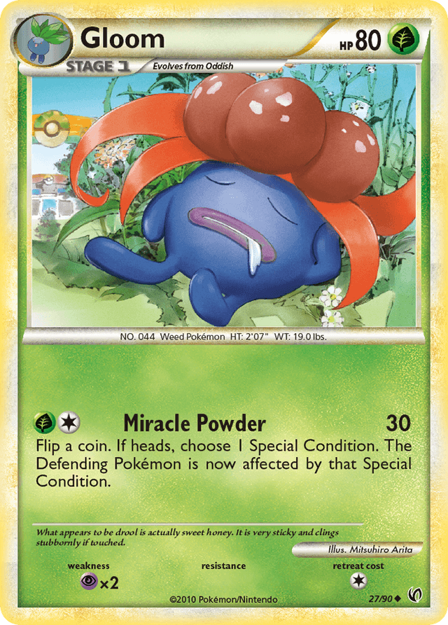 Carta Gloom 27/90 do set HS—Undaunted — Pokémon TCG | Bynx