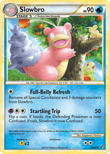 Carta Slowbro 38/90 do set HS—Undaunted — Pokémon TCG | Bynx
