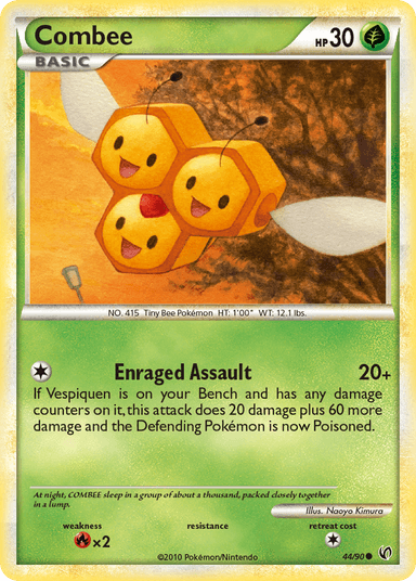 Carta Combee 44/90 do set HS—Undaunted — Pokémon TCG | Bynx