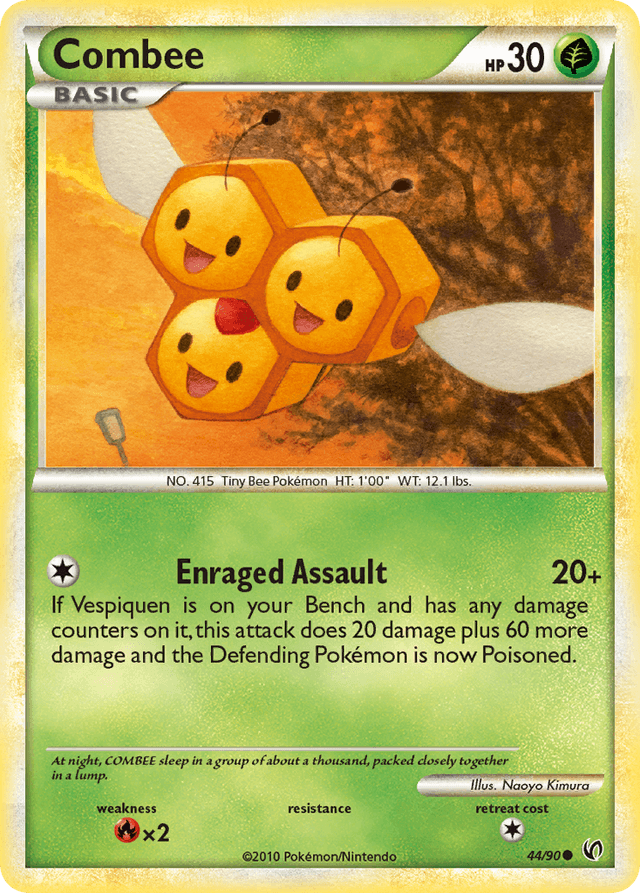 Carta Combee 44/90 do set HS—Undaunted — Pokémon TCG | Bynx