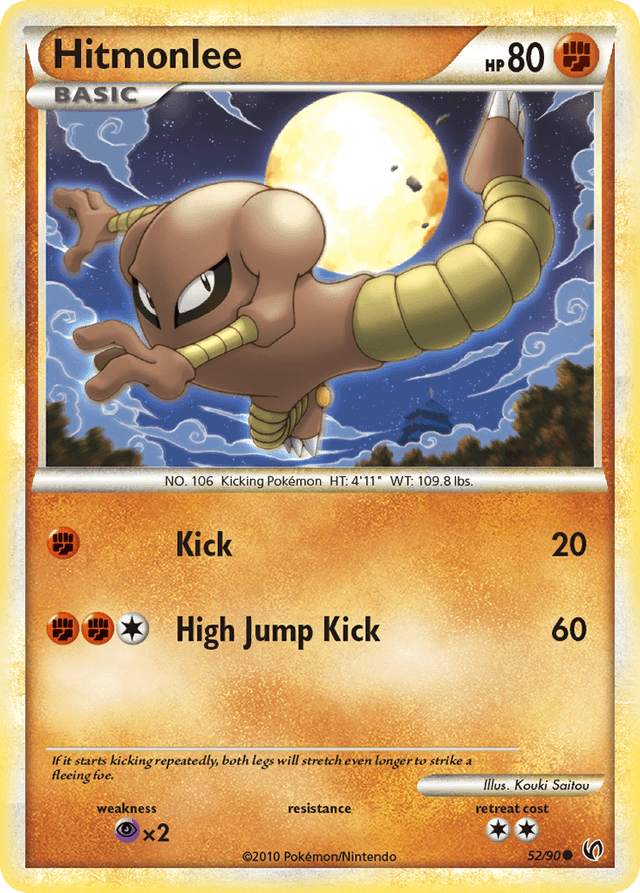 Carta Hitmonlee 52/90 do set HS—Undaunted — Pokémon TCG | Bynx