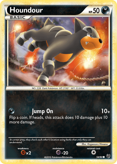 Carta Houndour 54/90 do set HS—Undaunted — Pokémon TCG | Bynx