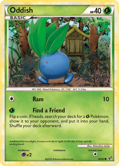 Carta Oddish 60/90 do set HS—Undaunted — Pokémon TCG | Bynx