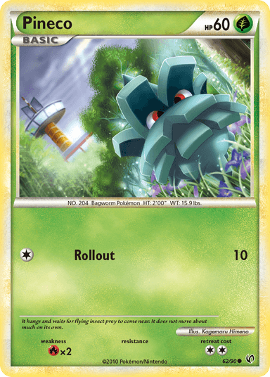 Carta Pineco 62/90 do set HS—Undaunted — Pokémon TCG | Bynx