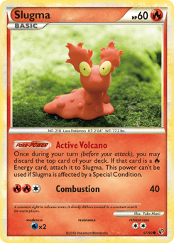 Carta Slugma 67 do set HS—Undaunted — Pokémon TCG | Bynx