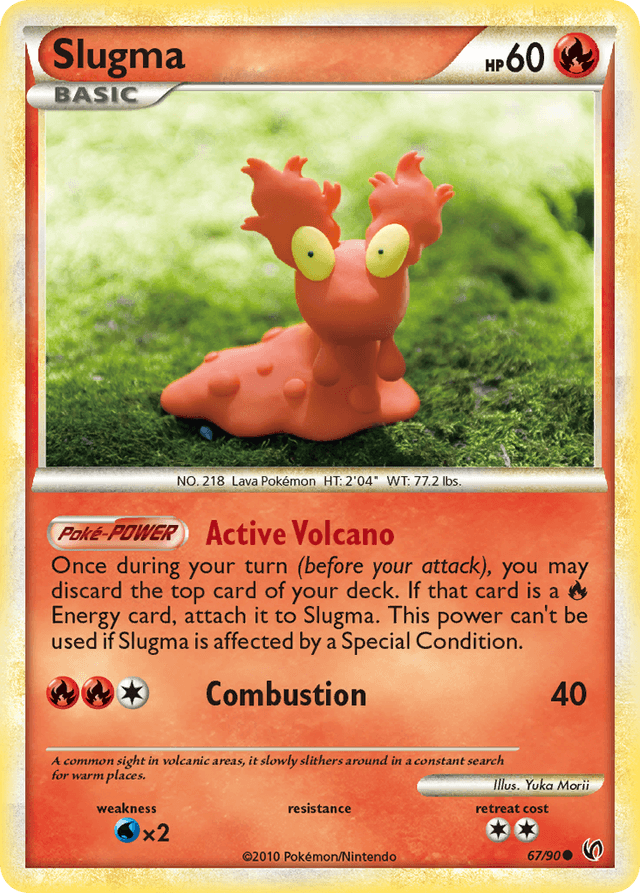 Carta Slugma 67/90 do set HS—Undaunted — Pokémon TCG | Bynx