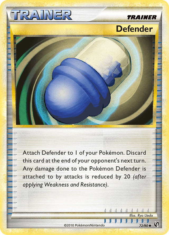 Carta Defender 72/90 do set HS—Undaunted — Pokémon TCG | Bynx