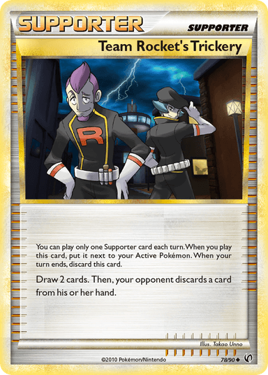 Carta Team Rocket's Trickery 78/90 do set HS—Undaunted — Pokémon TCG | Bynx