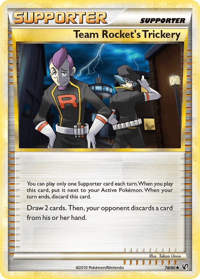 Carta Team Rocket's Trickery 78/90 do set HS—Undaunted — Pokémon TCG | Bynx