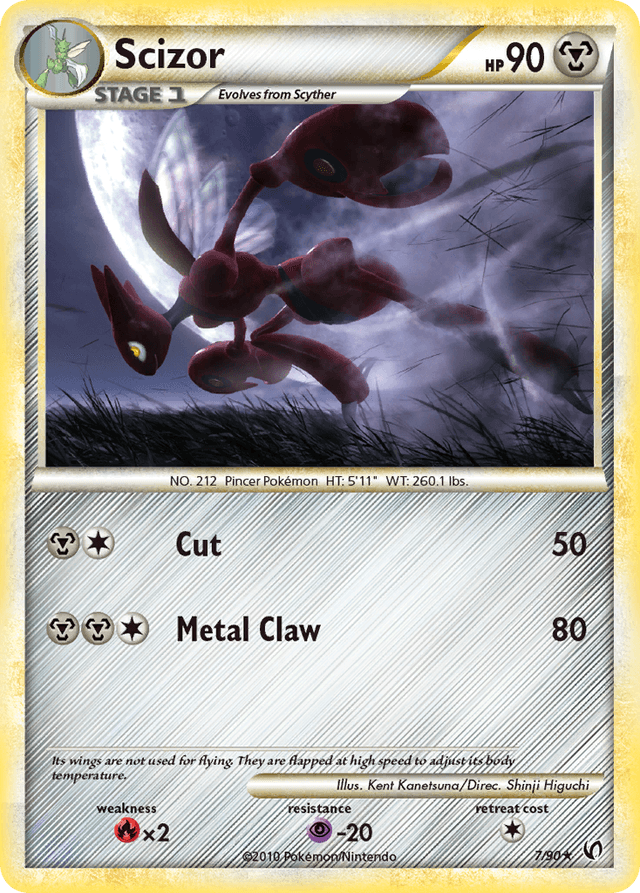 Carta Scizor 7/90 do set HS—Undaunted — Pokémon TCG | Bynx
