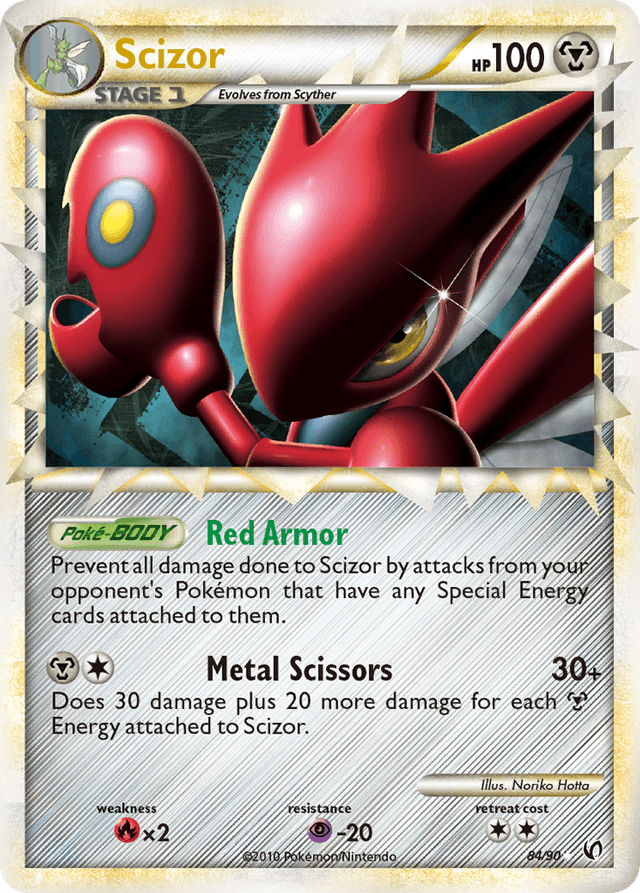 Carta Scizor 84/90 do set HS—Undaunted — Pokémon TCG | Bynx