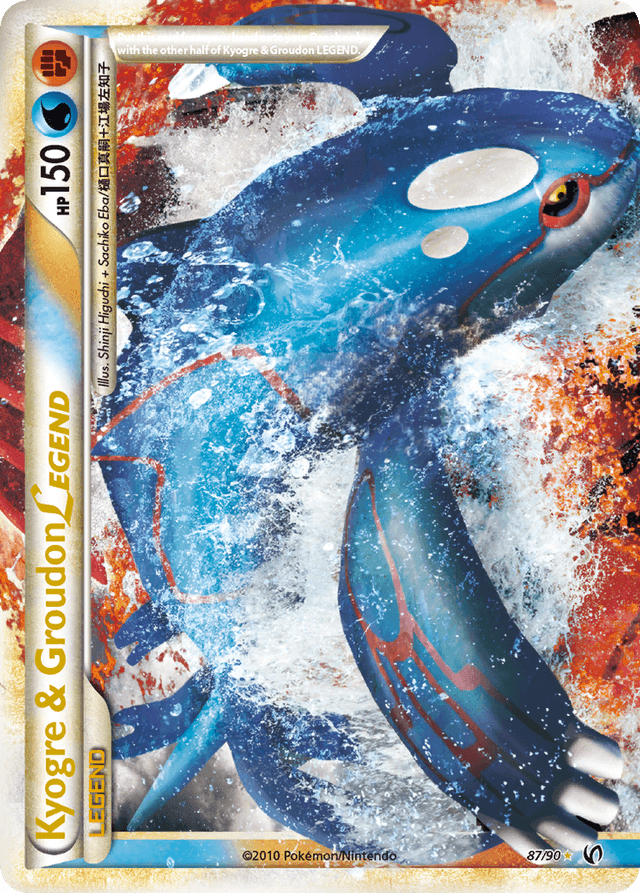 Carta Kyogre & Groudon LEGEND 87/90 do set HS—Undaunted — Pokémon TCG | Bynx
