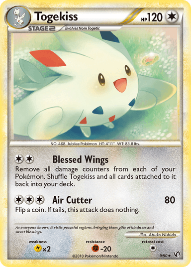 Carta Togekiss 9/90 do set HS—Undaunted — Pokémon TCG | Bynx
