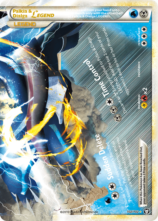 Carta Palkia & Dialga LEGEND 102/102 do set HS—Triumphant — Pokémon TCG | Bynx