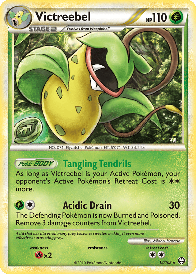 Carta Victreebel 12/102 do set HS—Triumphant — Pokémon TCG | Bynx