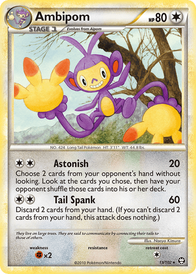 Carta Ambipom 13/102 do set HS—Triumphant — Pokémon TCG | Bynx