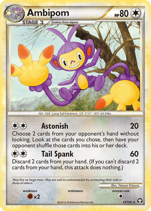 Carta Ambipom 13/102 do set HS—Triumphant — Pokémon TCG | Bynx
