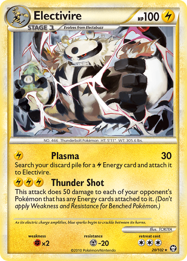 Carta Electivire 20/102 do set HS—Triumphant — Pokémon TCG | Bynx