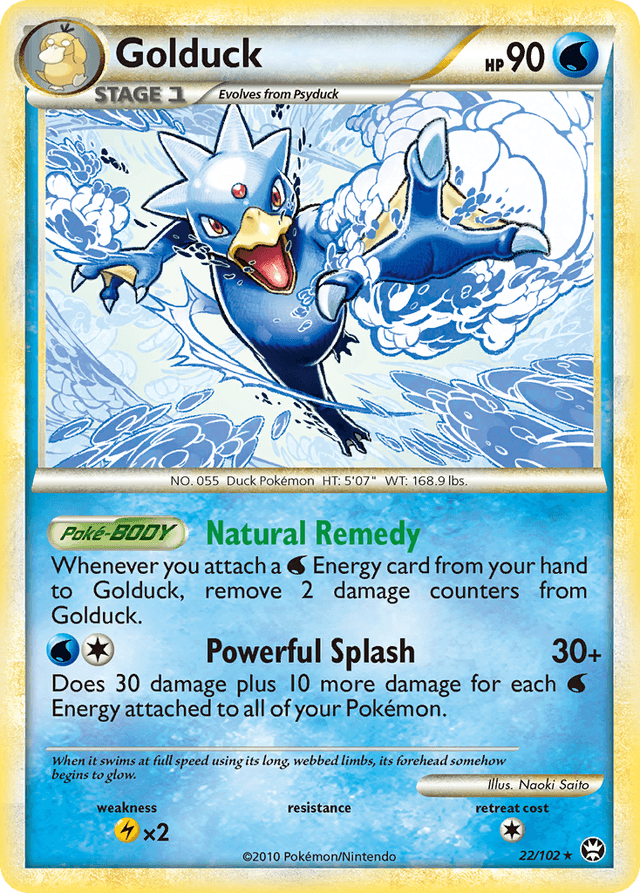 Carta Golduck 22/102 do set HS—Triumphant — Pokémon TCG | Bynx