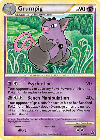 Carta Grumpig 23/102 do set HS—Triumphant — Pokémon TCG | Bynx