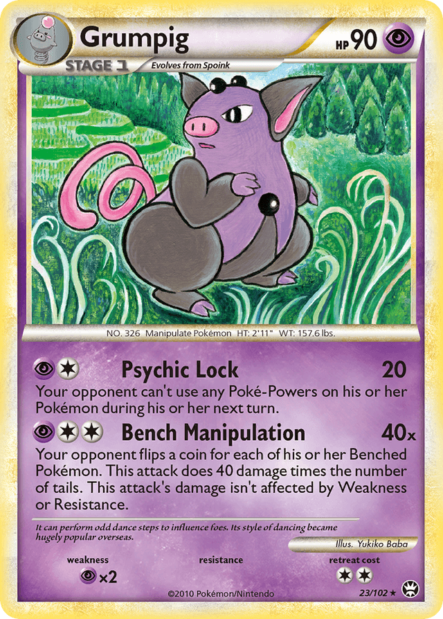 Carta Grumpig 23/102 do set HS—Triumphant — Pokémon TCG | Bynx