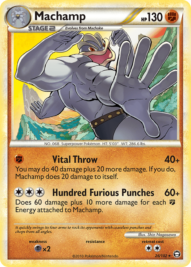 Carta Machamp 26/102 do set HS—Triumphant — Pokémon TCG | Bynx