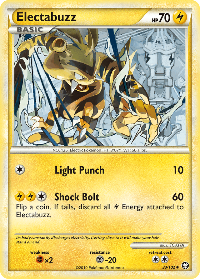 Carta Electabuzz 33/102 do set HS—Triumphant — Pokémon TCG | Bynx