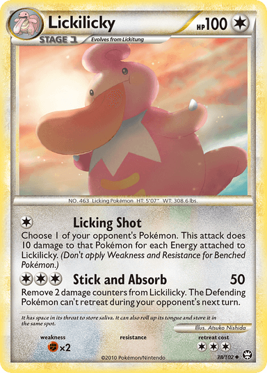 Carta Lickilicky 38/102 do set HS—Triumphant — Pokémon TCG | Bynx