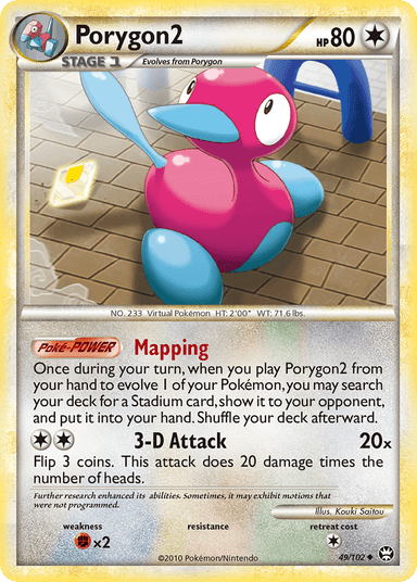 Carta Porygon2 49/102 do set HS—Triumphant — Pokémon TCG | Bynx