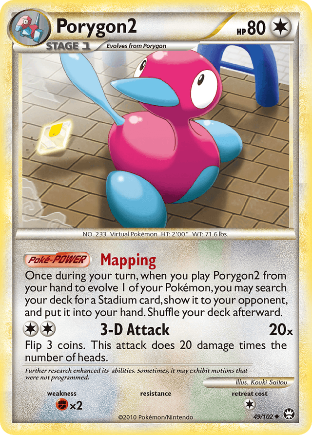 Carta Porygon2 49/102 do set HS—Triumphant — Pokémon TCG | Bynx