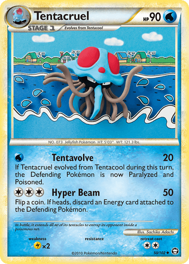 Carta Tentacruel 50/102 do set HS—Triumphant — Pokémon TCG | Bynx