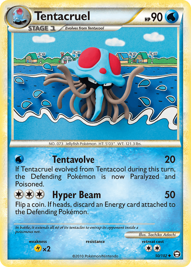 Carta Tentacruel 50/102 do set HS—Triumphant — Pokémon TCG | Bynx