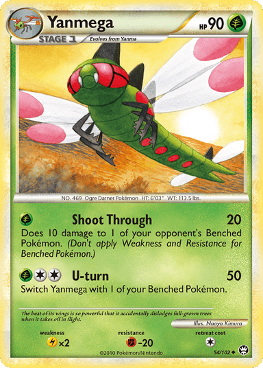 Carta Yanmega 54/102 do set HS—Triumphant — Pokémon TCG | Bynx