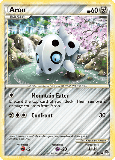 Carta Aron 56/102 do set HS—Triumphant — Pokémon TCG | Bynx