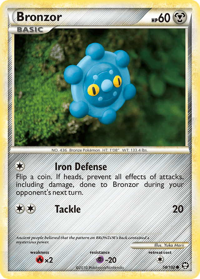 Carta Bronzor 58/102 do set HS—Triumphant — Pokémon TCG | Bynx