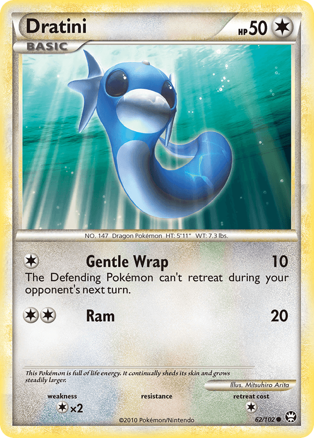 Carta Dratini 62/102 do set HS—Triumphant — Pokémon TCG | Bynx