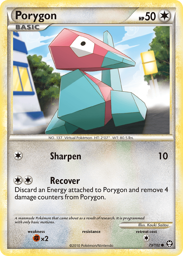 Carta Porygon 73/102 do set HS—Triumphant — Pokémon TCG | Bynx