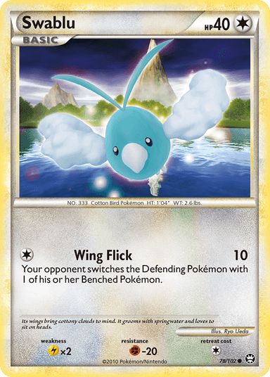 Carta Swablu 78/102 do set HS—Triumphant — Pokémon TCG | Bynx