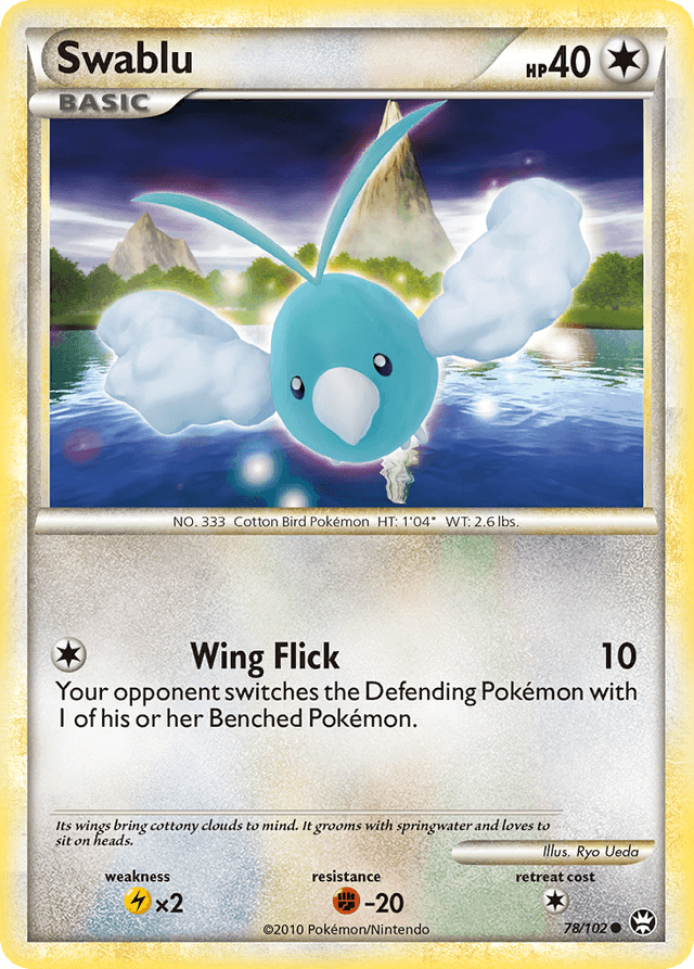 Carta Swablu 78/102 do set HS—Triumphant — Pokémon TCG | Bynx