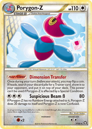 Carta Porygon-Z 7/102 do set HS—Triumphant — Pokémon TCG | Bynx