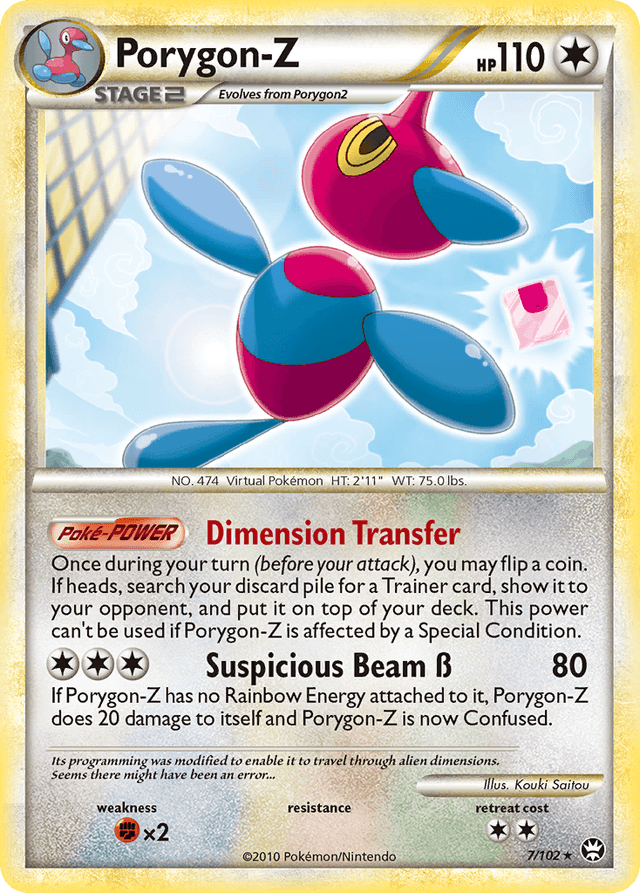 Carta Porygon-Z 7/102 do set HS—Triumphant — Pokémon TCG | Bynx