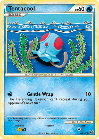 Carta Tentacool 80/102 do set HS—Triumphant — Pokémon TCG | Bynx