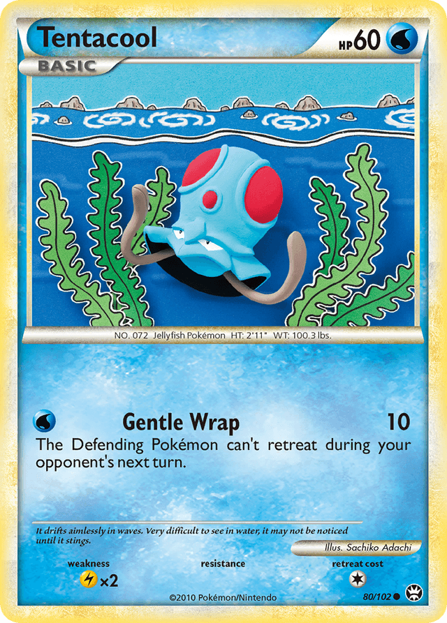 Carta Tentacool 80/102 do set HS—Triumphant — Pokémon TCG | Bynx