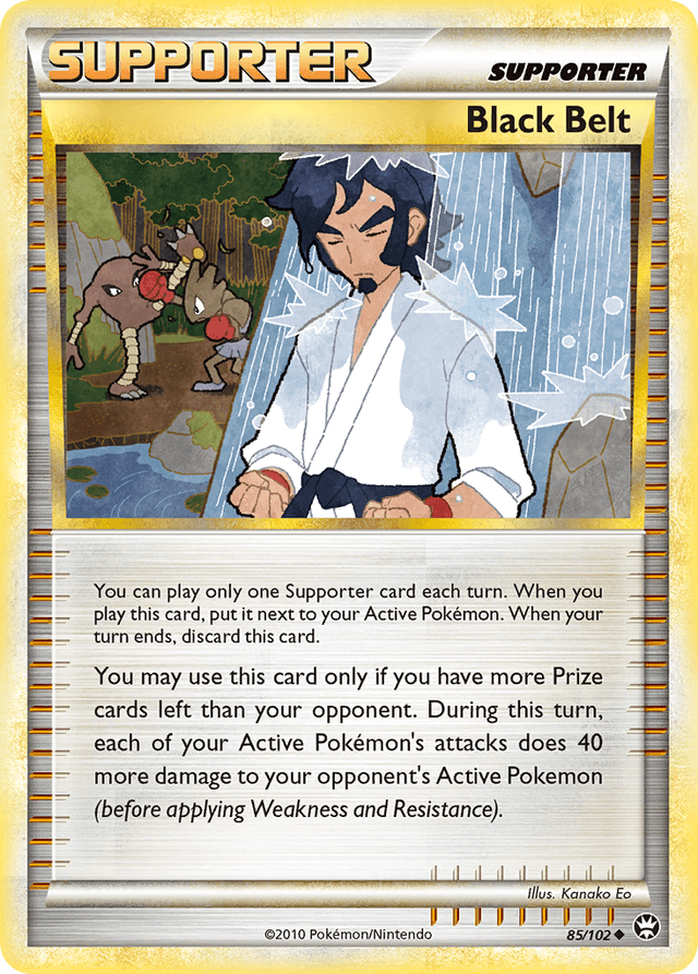 Carta Black Belt 85/102 do set HS—Triumphant — Pokémon TCG | Bynx