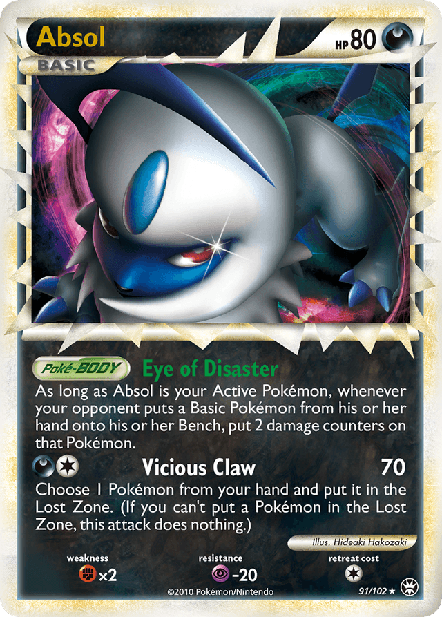 Carta Absol 91/102 do set HS—Triumphant — Pokémon TCG | Bynx
