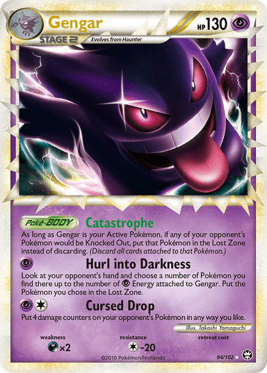 Carta Gengar 94/102 do set HS—Triumphant — Pokémon TCG | Bynx