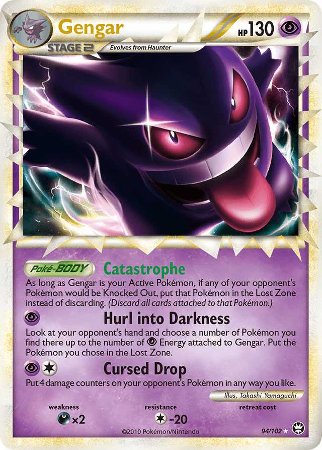 Carta Gengar 94/102 do set HS—Triumphant — Pokémon TCG | Bynx