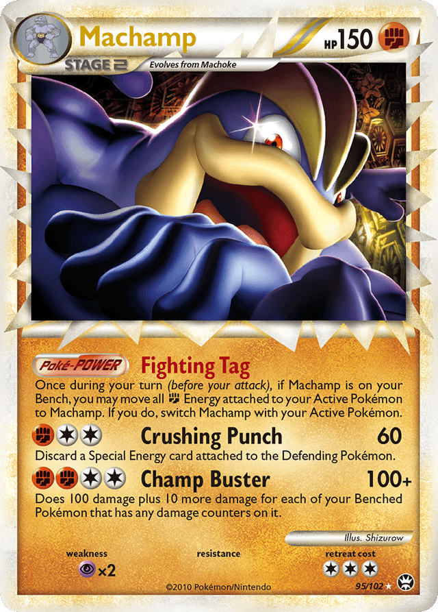 Carta Machamp 95/102 do set HS—Triumphant — Pokémon TCG | Bynx