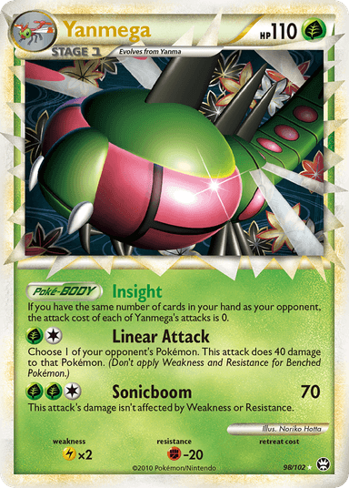 Carta Yanmega 98/102 do set HS—Triumphant — Pokémon TCG | Bynx